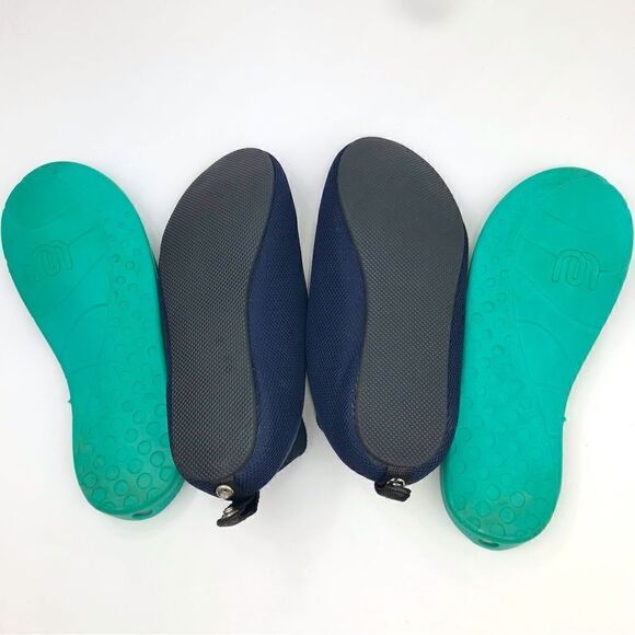 Mahabis Navy Blue Teal Summer Mens Mesh Water Deck Convertible Slip On Shoes main image 9